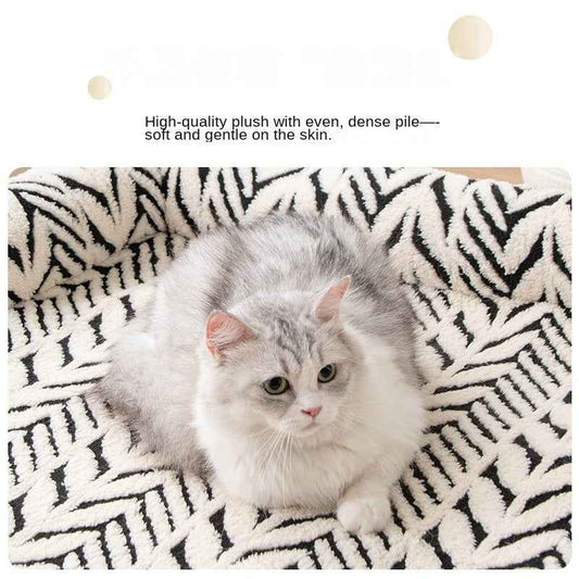 Plush Non-Slip Pet Mat & Bed