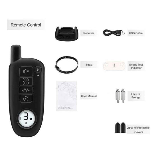 Dog Training Collar with Remote – 1000ft Range, Waterproof, Beep/Vibration/Shock for Small, Medium & Large Dogs