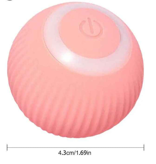 360° Automatic Rolling Ball Pet Toy — Pink