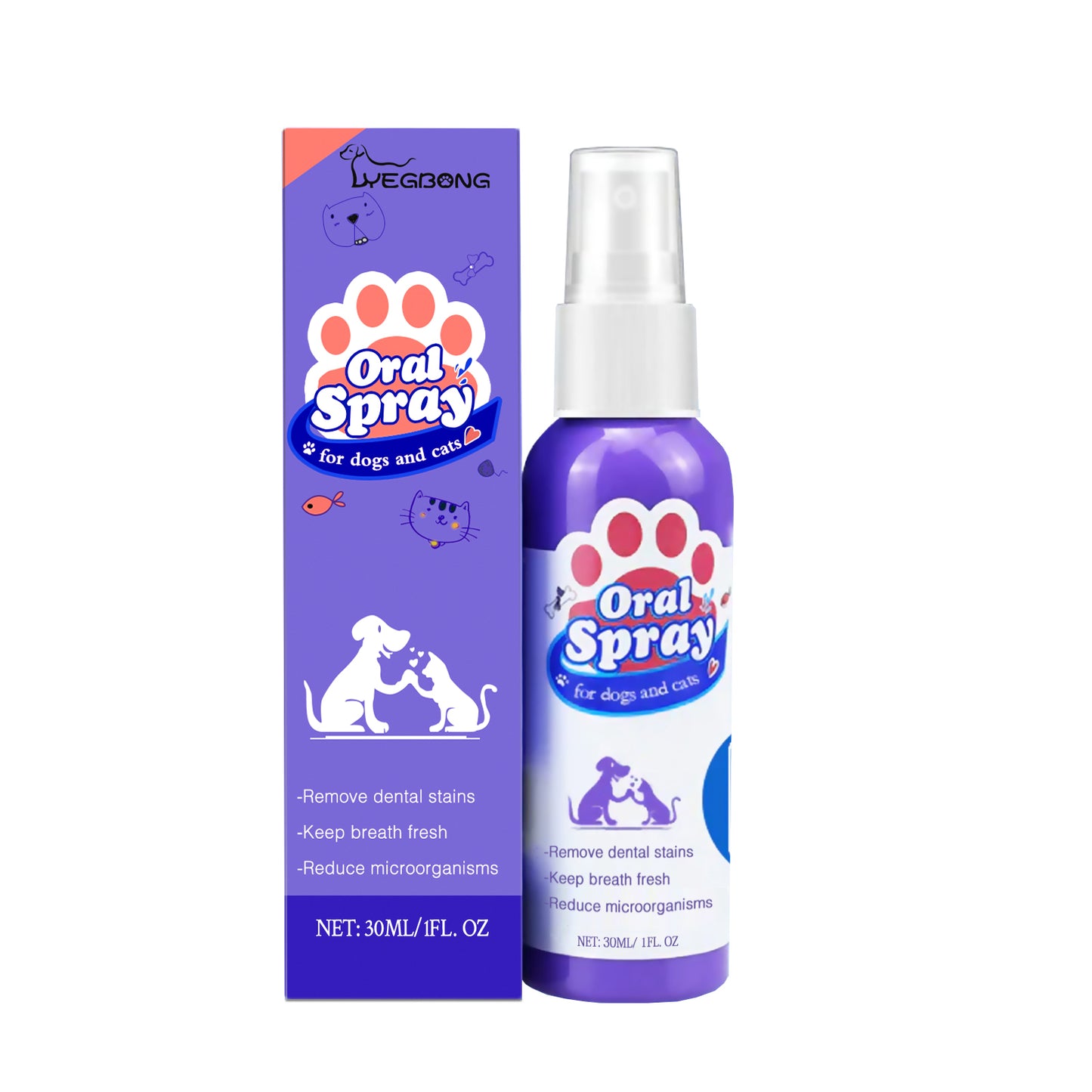 Pet Tooth Cleaning Spray for Dogs & Cats – Fresh Breath & Oral Care (30ml)