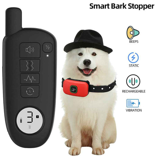 Dog Training Collar with Remote – 1000ft Range, Waterproof, Beep/Vibration/Shock for Small, Medium & Large Dogs