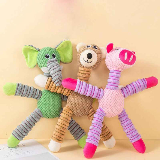 Large Plush Animal Sound Toys for Dogs