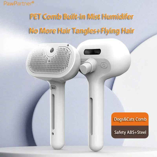 PawPartner Mist Self-Cleaning Pet Comb
