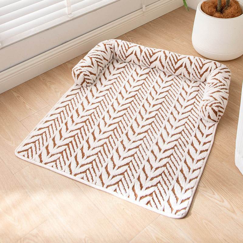 Plush Thick Non-Slip Pet Mat & Bed for Dogs & Cats – Two Sizes
