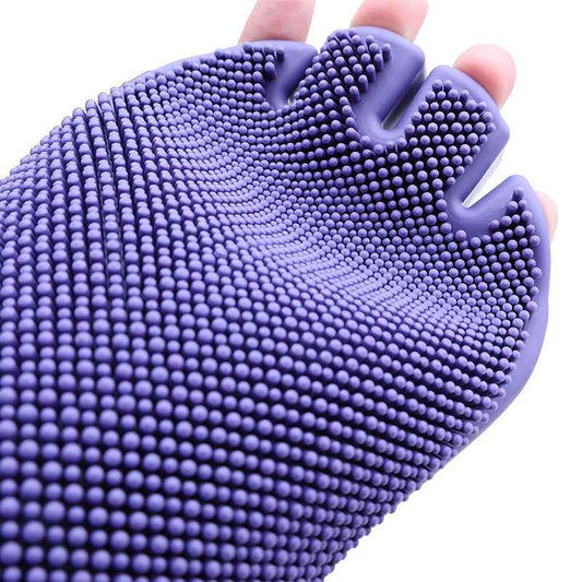 Pet Grooming & Bath Massage Glove – Hair Removal Brush for Dogs & Cats
