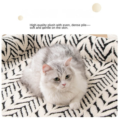 Plush Thick Non-Slip Pet Mat & Bed for Dogs & Cats – Two Sizes