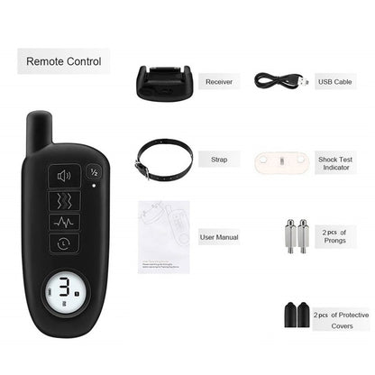 Dog Training Collar with Remote – 1000ft Range, Waterproof, Beep/Vibration/Shock for Small, Medium & Large Dogs