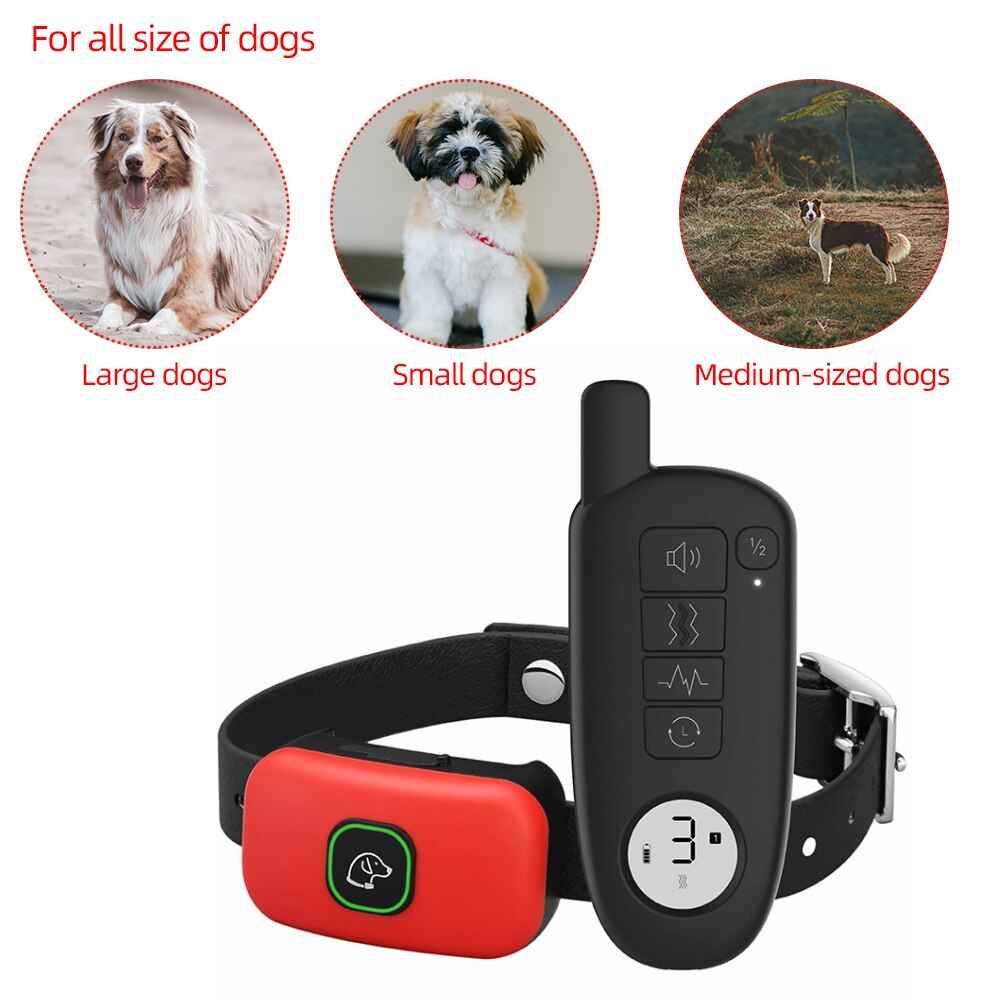 Dog Training Collar with Remote – 1000ft Range, Waterproof, Beep/Vibration/Shock for Small, Medium & Large Dogs