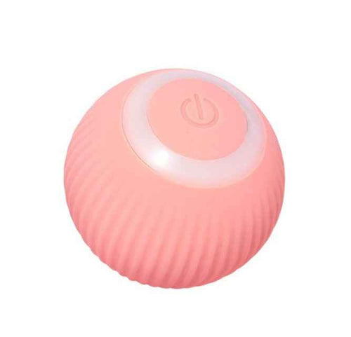 360° Automatic Rolling Ball Pet Toy — Pink