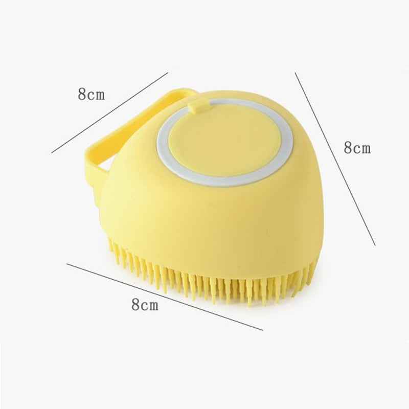 Silicone Pet Bath Massage Glove – Grooming Brush for Dogs & Cats