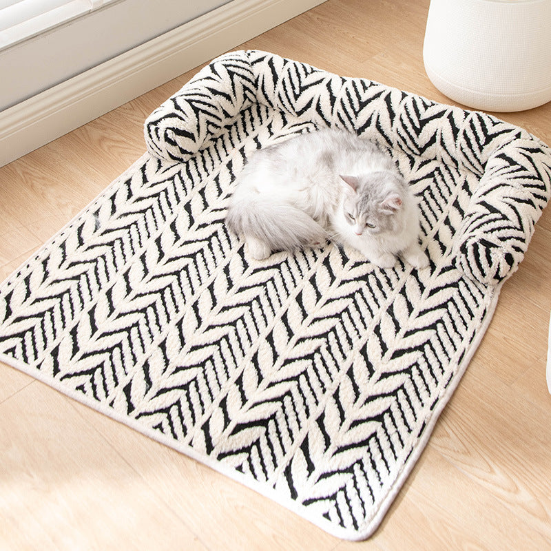 Plush Thick Non-Slip Pet Mat & Bed for Dogs & Cats – Two Sizes