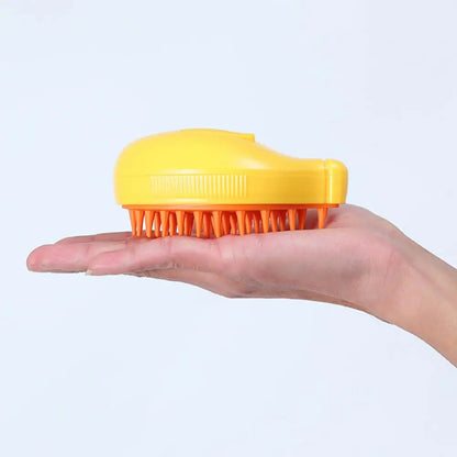Banana Shape Steam Pet Grooming Brush – Hair Removal & Massage for Cats & Dogs