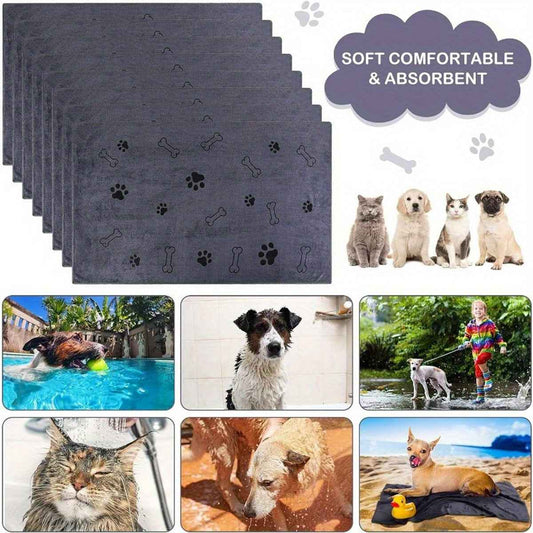Quick-Dry Microfiber Pet Bath Towel
