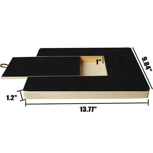 Wooden Pet Nail Scratcher & Grooming Board for Cats & Dogs