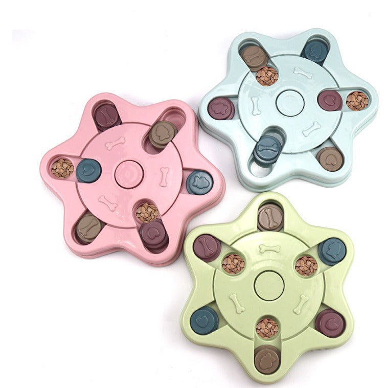 Interactive Slow Feeder Dog Bowl – Puzzle Toy for Dogs & Cats (Multiple Styles)