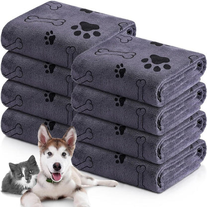Quick-Dry Microfiber Pet Bath Towel for Dogs & Cats – Soft & Absorbent (2 Sizes)