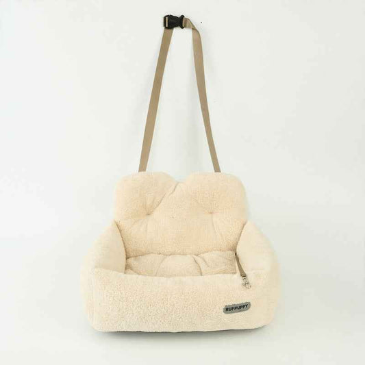 Foldable Pet Car Seat Booster Bed – Safe Travel Carrier for Cats & Small Dogs
