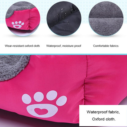 Soft Fleece Pet Bed with Waterproof Base – For Cats & Dogs (S to XXXL)