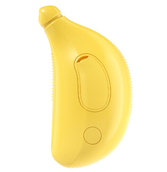 Banana Shape Steam Pet Grooming Brush – Hair Removal & Massage for Cats & Dogs