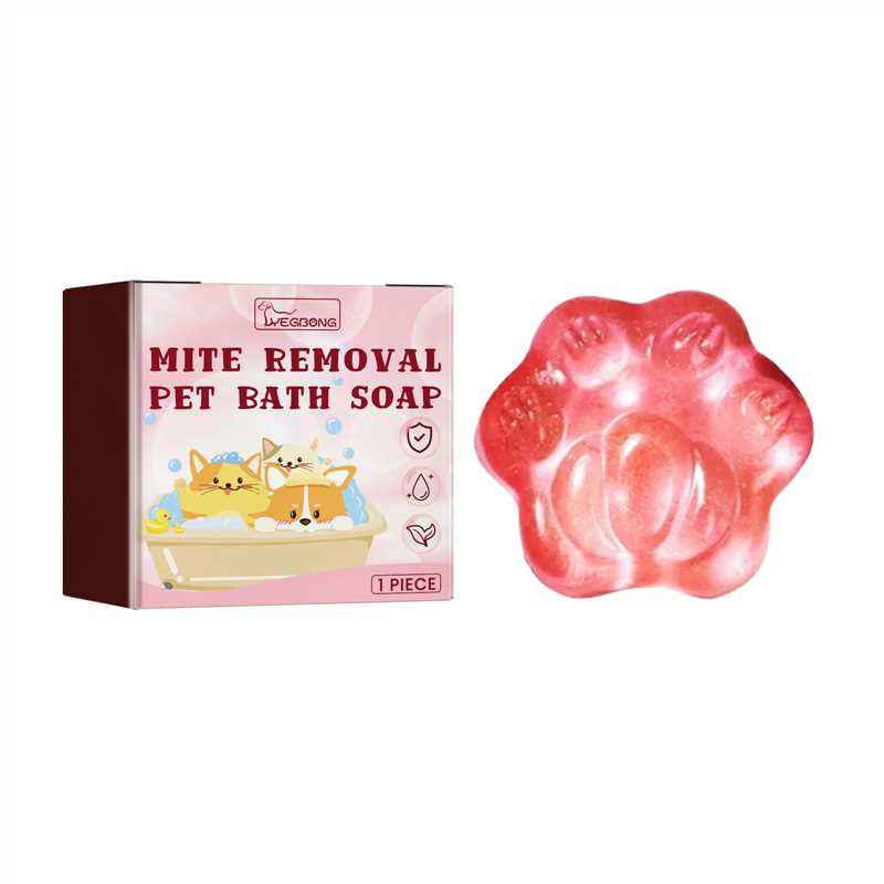 Pet Grooming Soap for Dogs & Cats – Anti-Mite, Itch Relief & Coat Care