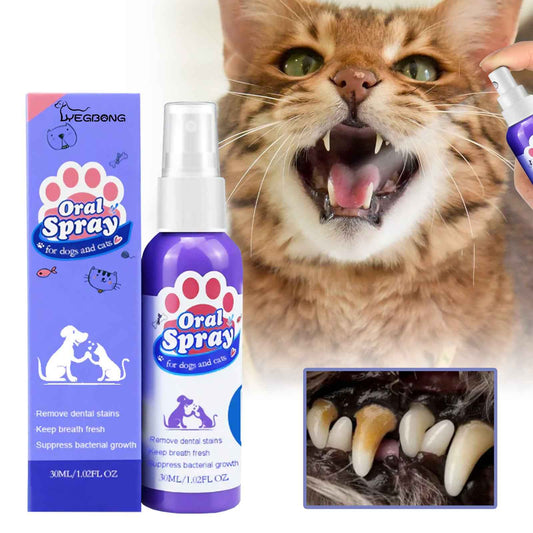 Pet Tooth Cleaning Spray for Dogs & Cats – Fresh Breath & Oral Care (30ml)