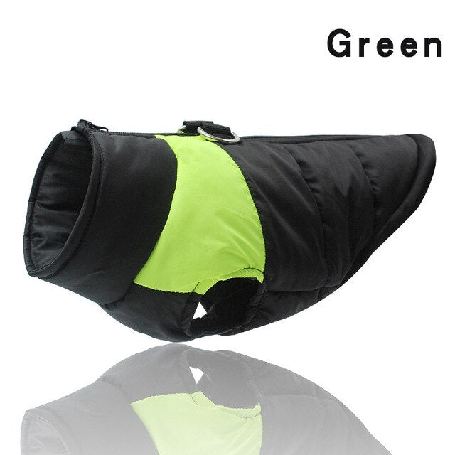 Waterproof Zipper Dog Jacket – Autumn & Winter Coat for Small, Medium & Large Dogs