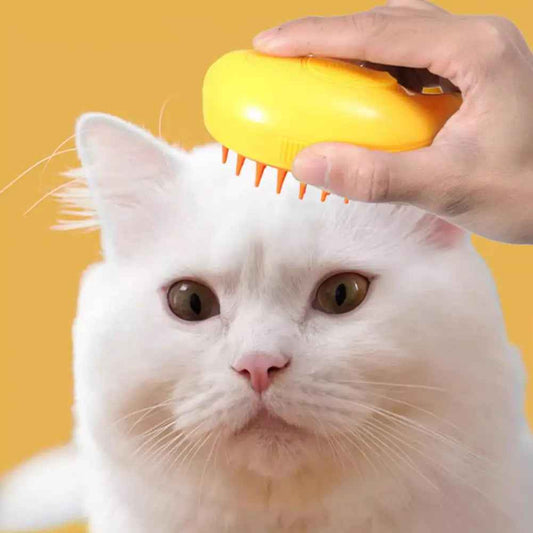 Banana Shape Steam Pet Grooming Brush