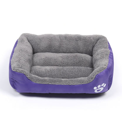 Soft Fleece Pet Bed with Waterproof Base – For Cats & Dogs (S to XXXL)