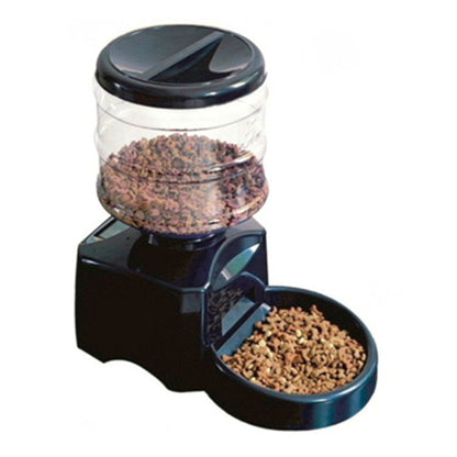 Automatic Pet Feeder with LCD Screen & Voice Recording – 5.5L Food Dispenser for Dogs & Cats
