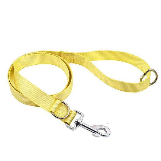 Flat Rope Nylon Dog Leash – For Small, Medium & Large Dogs (M & L Width)