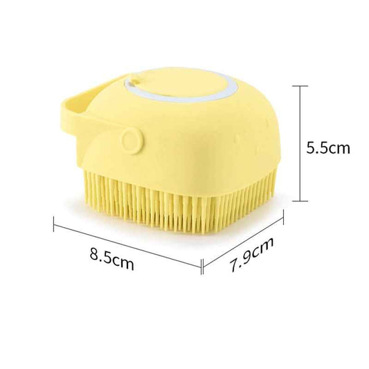 Silicone Pet Bath Massage Glove – Grooming Brush for Dogs & Cats