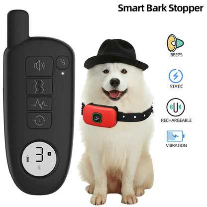 Dog Training Collar with Remote – 1000ft Range, Waterproof, Beep/Vibration/Shock for Small, Medium & Large Dogs
