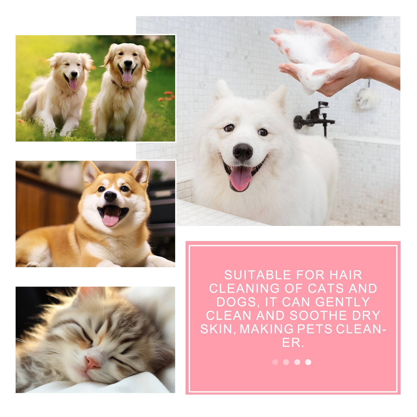 Pet Grooming Soap for Dogs & Cats – Anti-Mite, Itch Relief & Coat Care