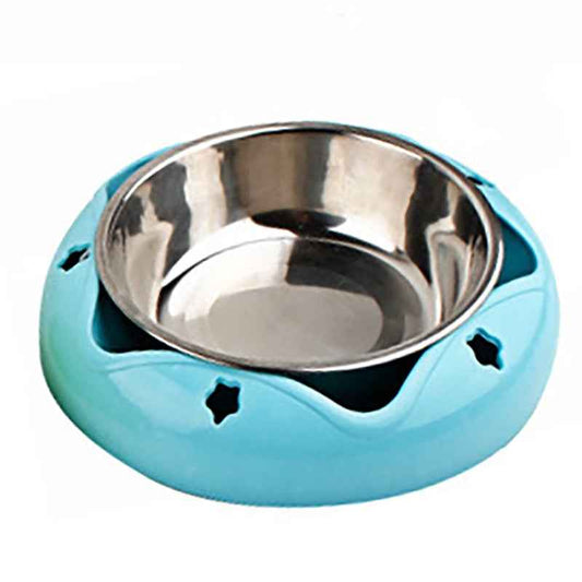 Stainless Steel Non-Slip Pet Bowl – Food & Water Feeder for Dogs & Cats