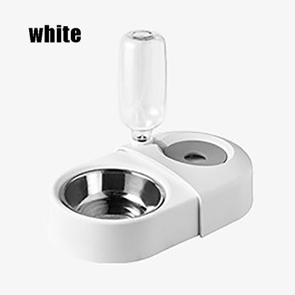 Pet Bowl & Automatic Water Fountain – Anti-Spill Feeder for Dogs & Cats