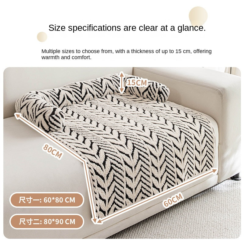 Plush Thick Non-Slip Pet Mat & Bed for Dogs & Cats – Two Sizes
