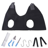 Pet Grooming Hammock with Nail Trimming Kit – For Cats & Small-Medium Dogs