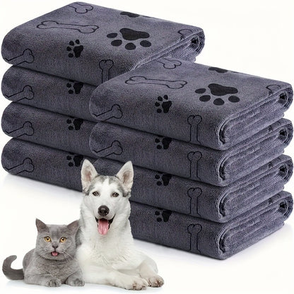 Quick-Dry Microfiber Pet Bath Towel for Dogs & Cats – Soft & Absorbent (2 Sizes)