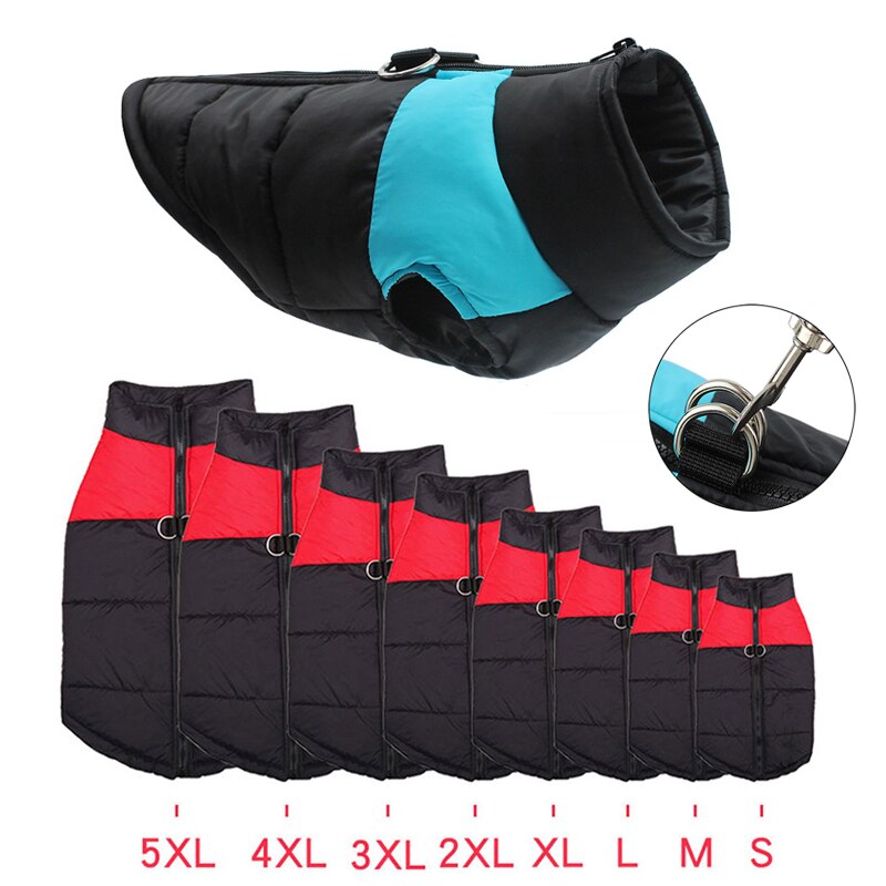 Waterproof Zipper Dog Jacket – Autumn & Winter Coat for Small, Medium & Large Dogs
