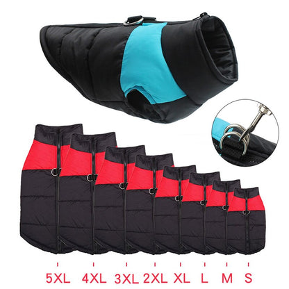 Waterproof Zipper Dog Jacket – Autumn & Winter Coat for Small, Medium & Large Dogs