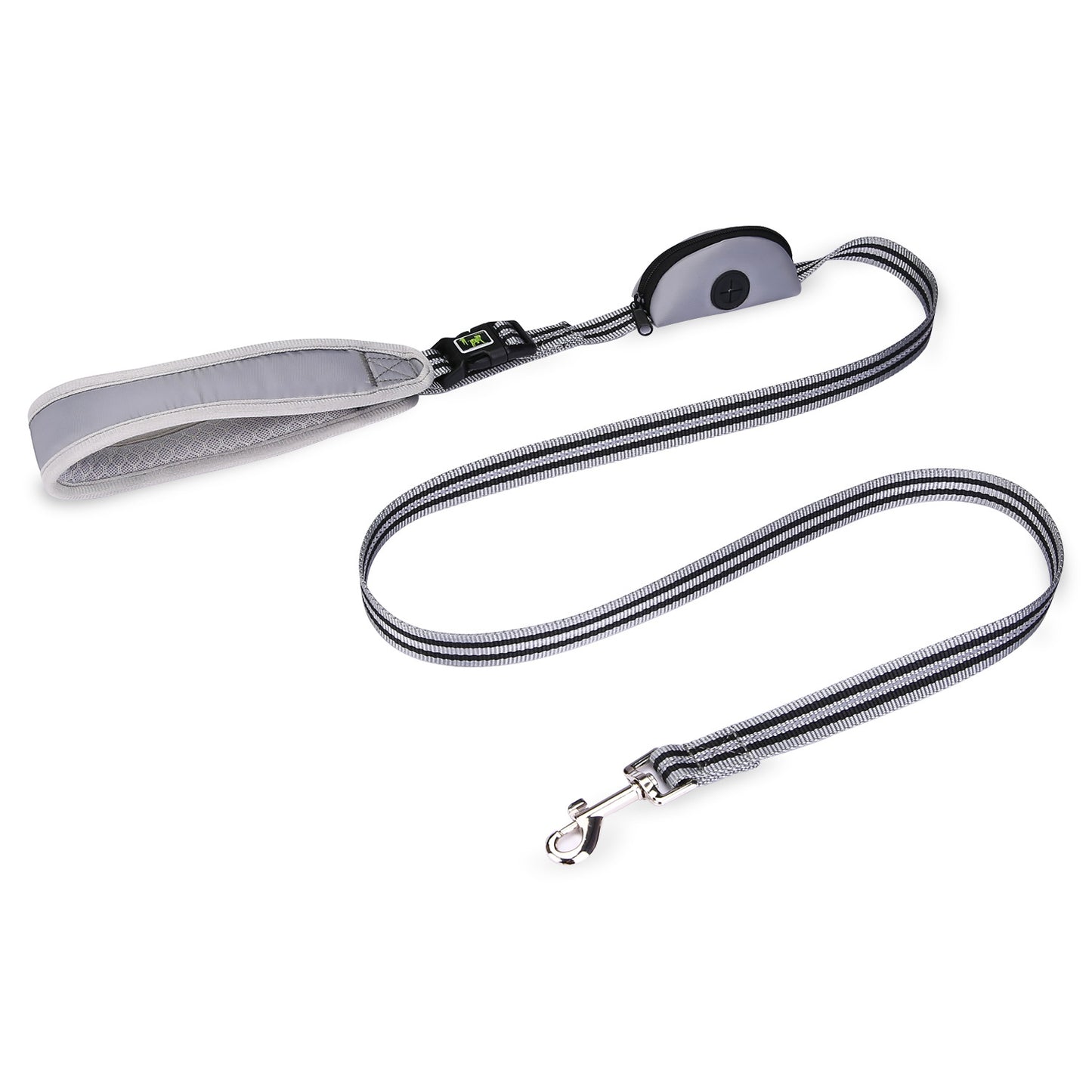 Reflective Nylon Dog Leash 150cm – With Waste Bag Dispenser for All Dog Sizes