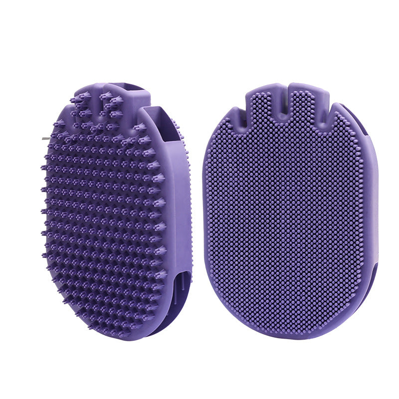 Pet Grooming & Bath Massage Glove – Hair Removal Brush for Dogs & Cats