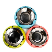 Stainless Steel Non-Slip Pet Bowl – Food & Water Feeder for Dogs & Cats