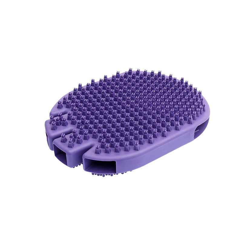 Pet Grooming & Bath Massage Glove – Hair Removal Brush for Dogs & Cats