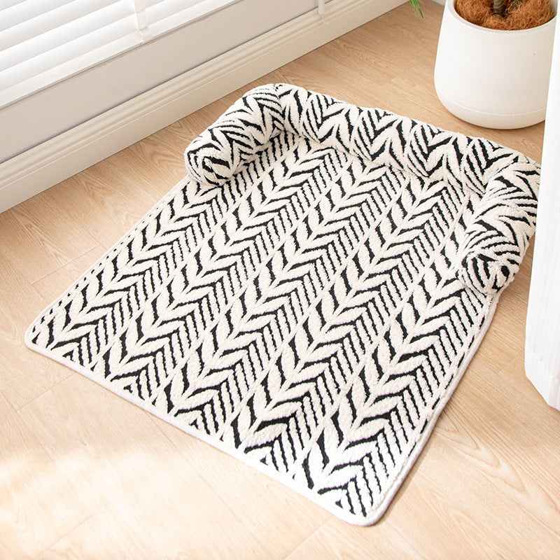 Plush Non-Slip Pet Mat & Bed