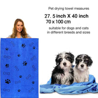 Quick-Dry Microfiber Pet Bath Towel