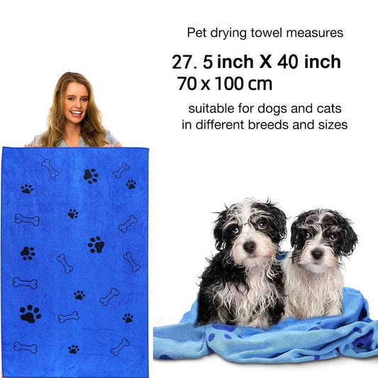 Quick-Dry Microfiber Pet Bath Towel