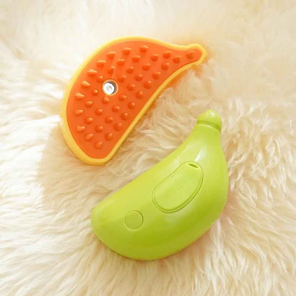 Banana Shape Steam Pet Grooming Brush