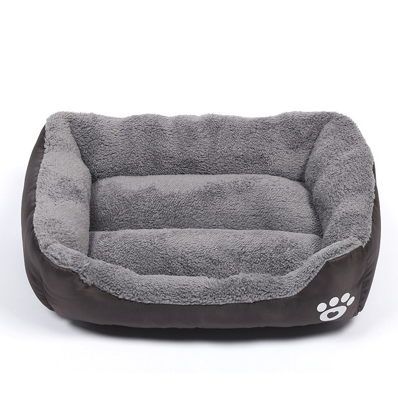 Soft Fleece Pet Bed with Waterproof Base – For Cats & Dogs (S to XXXL)