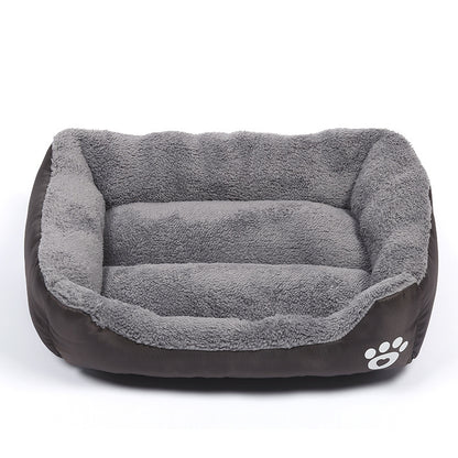 Soft Fleece Pet Bed with Waterproof Base – For Cats & Dogs (S to XXXL)